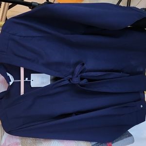 Navy blue blouse size 1-2X